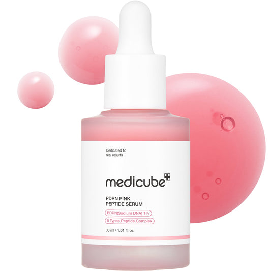 Medicube PDRN Pink Peptide Serum — flacon rose